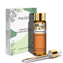 PHATOIL 10ml su lašintuvu levandų vanilės eukalipto gryni natūralūs eteriniai aliejai rožių jazminų ylang ylang difuzoriaus aromatinis aliejus Sweet Orange