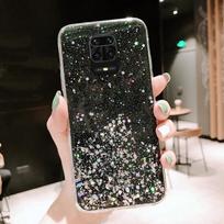 Blizgantis žvaigždžių blizgučių dėklas Xiaomi 13T Pro 12T 11T Poco X5 Pro Redmi Note 12 Pro Note 11 10 Pro, skaidrus galinis dangtelis su blizgučiais Redmi Note 10 5G juoda