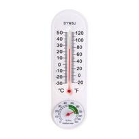 Patalpų vertikalus termometras Higrometras, montuojamas ant sienos, buitinis šiltnamio temperatūra ir drėgmė balta