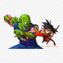 Pleistukai drabužiams, krepšiui, prilydomi šiluminiai lipdukai, Demonų karalius Piccolo prieš Goku, Goku Piccolo raštas, skalbiami, šilumos perdavimo