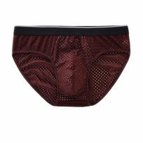 Vyriški apatiniai Ice Silk Mesh Kvėpuojantys Patogūs Boxer Kelnaitės Trikampės kelnaitės 5XL kava
