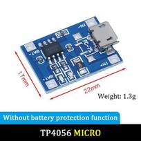 5/15/30/100 vnt Micro USB 5V 1A 18650 TP4056 ličio baterijos įkroviklio modulio įkrovimo plokštė su apsauga dvigubomis funkcijomis 1A ličio jonų 5Pcs