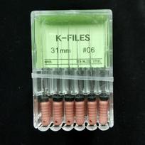 Dantų įrankiai Šaknies kanalas Endo K dildė 31mm nerūdijančio plieno Endodontiniai instrumentai Odontologas Odontologija Odontologija K File 31mm 06