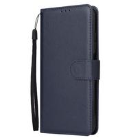 Atverčiamas piniginės dėklas, skirtas Xiaomi Redmi 10A 10C 9 9A 9C 9T 8 8A 7 7A Note 11 Pro 11S 10 Pro 10S 9 Pro 9S 8 Pro 8T 7 Pro odinis dėklas Redmi Note 8T mėlyna