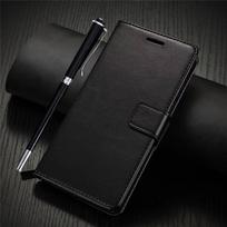 Odinė piniginė, atverčiamas dėklas telefonui OPPO Realme C35 C31 C21 C21Y C25Y C20 9 8 8i 7 A53 A73 A93 A94 A54 A55 A57 A52 A72 A92 A36, su stoveliu OPPO A31 2020 juoda