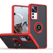KEYSION Fashion matinis dėklas, skirtas Xiaomi 12T Pro 5G 11T Pro skaidrus smūgiams atsparus žiedinis stovas telefono galinis dangtelis, skirtas Redmi K50 Ultra for Redmi K50 Ultra dangaus mėlyna spalva