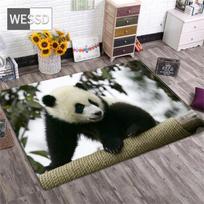 „Wild Panda“ kilimas vaikų kambarys berniukams Minkštas ropojantis kilimėlis 3D gyvūnų kilimas Svetainės įėjimo kilimėlis Grindų kilimas miegamajam 40x60cm 1pcs