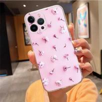 Telefono dėklas iPhone 14 Pro Max 13 12 11 Pro Max Xs Xr X 12mini 7 8 Plus Se Rožinio žydėjimo vyšnios žiedų dėklas Funda iPhone 12