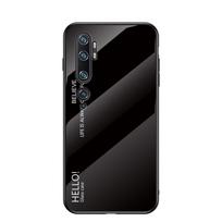 „Xiaomi Mi Note 10 Case Gradient“ grūdinto stiklo dangtelis, skirtas „Xiaomi Note 10 Pro Xiomi Mi 10 Mi10 Note10 Lite“ telefonų dėklams Xiaomi Mi10 mėlyna
