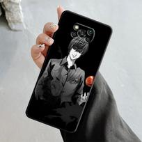 Telefono dėklas, skirtas Xiaomi Poco X3 Nfc X4pro M3 C40, skirtas Mi 12 11 10 10t 8 Note10 Lite 11ultra 11t Pro F1 Anime Death Note L Light For Mi Note 10 Lite gray