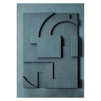 Skandinaviškas rudas 3D efekto geometrinis abstraktus paveikslas ant drobės Modernūs minimalistiniai paveikslai Sienų menas Estetinis plakatas Svetainės dekoras 20x30cm
