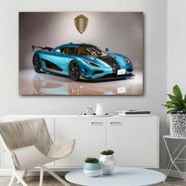 Koenigsegg Agera Super Car Dekoratyvinis spausdintas sienų menas Paveikslėliai Plakatai Drobės paveikslai svetainės dekoravimui Namų dekoras 21*30cm