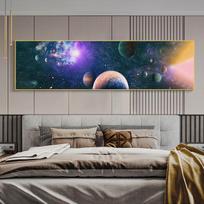 Saulės sistemos drobės tapyba Sienų menas Planetų paveikslai Kosmoso astronautų plakatai Spaudiniai svetainės dekorui Menas prie lovos Cuadros 20cm×40cm NoFrame