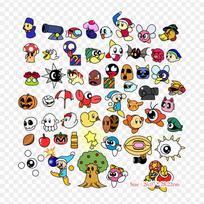 Kirby daiktai Kirby Star Allies Kirby'S Dream Land Lygintuviniai šilumos perdavimo spaudos viniliniai pleistrai Lipdukas drabužiams „Pasidaryk pats“ aplikacijos Skalbiami pleistrai black