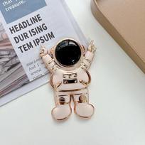 3D dengimo astronautas sulankstomas mobiliojo telefono iššokantis stovo laikiklio lipdukas, skirtas iPad išmaniųjų telefonų laikiklis, tingus laikiklis, pastovus stovas Ring holder rožinė