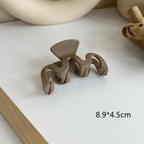Akrilo Barrette Elegant vienspalvių plaukų žnyplės Krabų plaukų segtukas Vintažiniai paprasti moteriški plaukų aksesuarai arklio uodegos žnyplės krabai