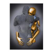 Metalinis kūno portretas, freskos Romantizmo plakatas, drobės tapyba ir svetainės sienų meno spaudiniai šiuolaikiniam namų dekoravimui be rėmelio 20x30cm black