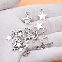 20vnt/komplektas Star Charms Priedai papuošalams Mieli daiktai Trend