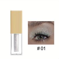 Nelengva ištepti akių šešėlių spalvų šou Sequin Pearlescent akių šešėliai Skysti dažai Skysti blizgantys akių šešėliai Ilgalaikis blizgantis makiažas #1