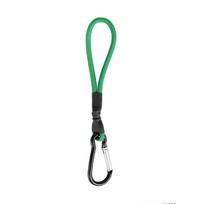 Tvirtas ir atsparus dėvėjimuisi karabinas Bungee Cord Latekso elastingas laidas su lydinio laipiojimo sagtimi palapinės priedai žalia
