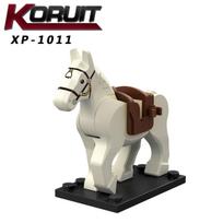 XP1011-1016 Viduramžių riterio karo arklio karinio kalno statybinių blokų žaislas