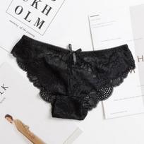 Seksualios kelnaitės, moteriškos nėriniuotos kelnaitės, permatomos moteriškos apatinės kelnaitės, medvilninės tarpkojo apatinės kelnaitės, 1 dalis S juoda