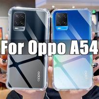 Skaidrus telefono dėklas, skirtas Oppo A54, TPU skaidrus dėklas, skirtas Oppo A 54 6.51  CPH2239, atsparus smūgiams, apsaugantis nuo įbrėžimų dangteliai For Oppo A54 gryna