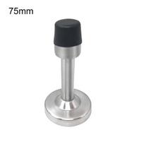 75-150mm Durų ribotuvas Montuojamas ant sienos Apsauginė guma Du montavimo būdai Bekalbis durų stabdiklis Laikiklis 75mm