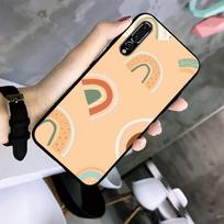 Gražus vaivorykštės telefono dėklas, skirtas Huawei G7 G8 P7 P8 P9 P10 P20 P30 Lite Mini Pro P Smart Plus Dangtelis Fundas p40lite gray