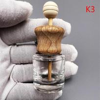 Oro gaiviklis automobilių kvepalų klipas eterinių aliejų difuzorius ventiliacijos tuščias stiklinis butelis Cylindrical shape black
