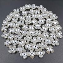 50/100 vnt. Papuošalų gamybai DIY priedai Baltas žiedlapis Akrilas ABS Imitacija Perlų Lapai Karoliukai Pakabukai Vėrinys Apyrankė Auskarai Rankų darbo medžiaga 6 gray