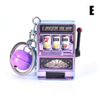 Sėkmingas Jackpot Mini Vaisių Lošimo Automatas Smagus Gimtadienio Raktų Pakabukas Dovana Vaikų Žaislas violetinė