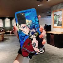 Anime BLUE LOCK Telefono dėklas Samsung S 9 10 20 21 22 23 30 23 24 plus lite Ultra FE S10lite Fundas Samsung S20 Plus 5G blue