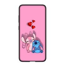 Telefono dėklas, skirtas Samsung Galaxy S24 S23 iPhone 15 14 Xiaomi Redmi Note 13 12 11 8 10 9 Pro Max X XR OPPO A15 Huawei Blue Lilo mielas dygsnio rožinis dangtelis for Samsung Galaxy A04S švelni smėlinė