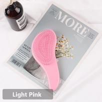 1pcs Hot Magic Handle Comb Anti-static Massage Hair Brush  Detangle Shower Massage Hairbrush Comb Salon Hair Styling Tool šviesiai rausvos spalvos