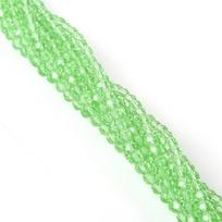 4 mm briaunoti apvalūs stiklo karoliukai, rankų darbo „pasidaryk pats“ krištoliniai spalvoti karoliukai papuošalų priedams 4mm, approximately 88-90 beads per strand alyvuogių žalios spalvos