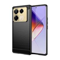 Infinix Note 40 Pro note40pro 4G minkšto silikoninio dėklo prabangus galinis dangtelis, skirtas infinix note40 pro 4g smūgiams atspariems matiniams dėkliams Infinix Note40Pro 4G juoda