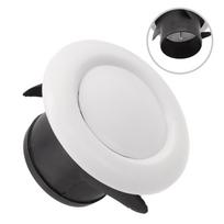 Oro ištraukimo vožtuvas apvalus difuzorius 75/100mm baltas reguliuojamas kanalo dangtelis 75mm