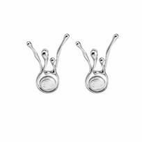 Faux Pearl Decor Irregular Stud Earrings Zinc Alloy Jewelry Daily Wear Accessories Female Gift 1 pair sidabras