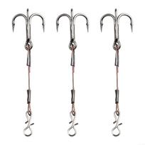 Lydekos Ešeriai Bass Žvejybos Masalas su Nerūdijančio Plieno Stinger Treble Kabliukais 3 Vnt. Pakuotė 3.5cm
