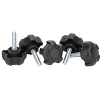 5 vnt. M6 25MM Plastikinė rankenėlė Star Head Thumbscrew Penkiakampė galvutė Varžtas Srieginis rankenos knobas