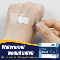 120 vnt Pu permatomas vandeniui atsparus juostos pagalbinis klijavimas medicininių juostelių tinkas, skirtas maudytis sportinėms žaizdoms 120pcs