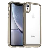 Dėklas iPhone XR iPhone X XR XS Max Apsauga Smūgiams Atsparus Spalvingas Minkštas Kraštas Silikoninis Skaidrus Bamperis iPhone XR 6,1 colio For iPhone XS Max pilka spalva