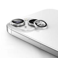 Objektyvo grūdintas stiklas Apple iPhone16promax- Telefono galinės kameros itin skaidrus stiklas atsparus įbrėžimams nematomas dangtelis iPhone16/15/14/13/12/11/Pro/Promax Apple 15[2 Pcs] sidabras