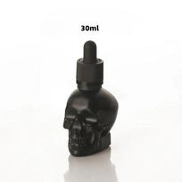 30ml/60ml Juodo Kaukolo Stiklinis Lašintuvas Mielos Eterinių Aliejų Buteliukai Su Lašintuvu Kvepalams 30ml