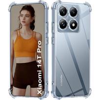 Prabangus skaidrus silikoninis telefono dėklas Xiaomi Mi 14 14T Pro Ultra, smūgiams atsparus galinis dangtelis Xiaomi Xiomi 14 T Pro 14Pro 5G XIAOMI 14