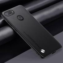 Luxury PU Leather Case For Xiaomi Mi 8 Lite Back Cover Matte Silicone Protection Phone Case For Xiaomi Mi 8 SE Mi8 Pro Explorer Mi 8 Lite juoda