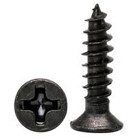 Juodi kryžminiai smulkūs įleidžiami savisriegiai anglinio plieno varžtai (Plokščia galva) - M2/M3/M4 M1.2*5*2 (1,000 pieces)