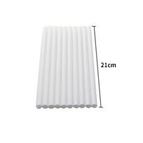10 vnt torto kaiščiai balti plastikiniai torto atraminiai strypai apvalūs kaiščiai šiaudeliai daugkartinio naudojimo 21cm white