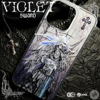Viduramžių retro telefono dėklas Apple iPhone 16 Pro Max - Minkštas silikoninis smūgiams atsparus kūrybinis riterio kardo dangtelis iPhone 16/15/14/13/12/11/Pro/Plus Apple 16Promax